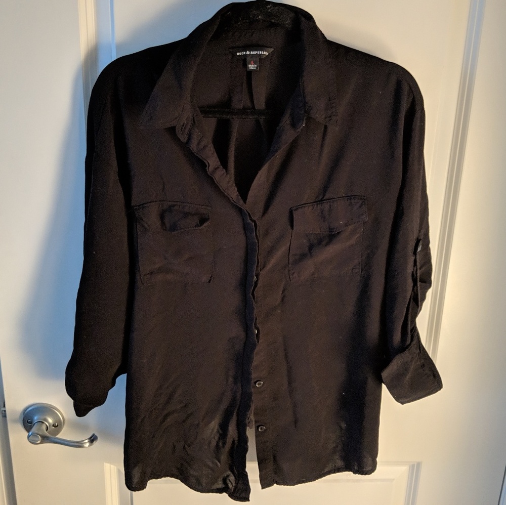 Rock & Republic black button down